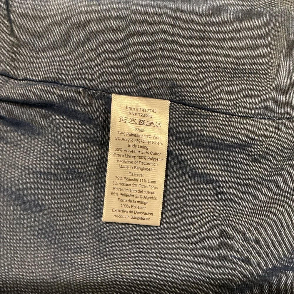 JACHS New York Men’s Wool Blend Shirt Jacket Shacket Gray Button Front Size M - Picture 9 of 9
